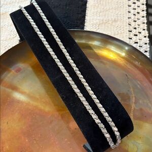 True MCM Vintage Silver Tone Chain Necklace